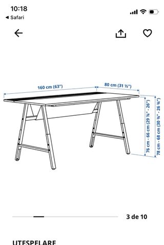 Mesa Gaming Ikea Utespelare