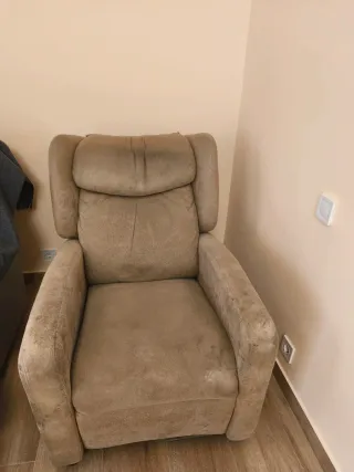 Butaca reclinable beige