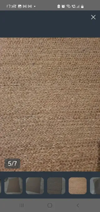 Alfombra Yute Beige/Marrón