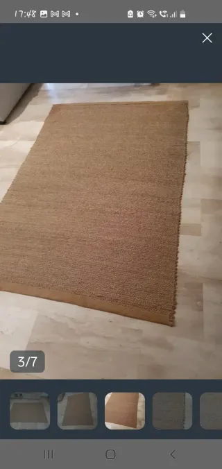 Alfombra Yute Beige/Marrón