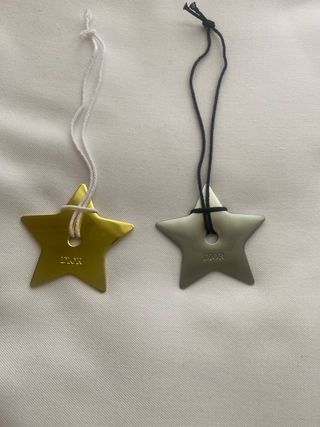 Estrelas Christian Dior Dourada e Prateada