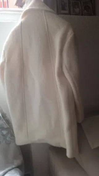 Chaquetón blanco Sfera tres cuartos talla M