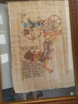 Papiro Egipcio con Certificado