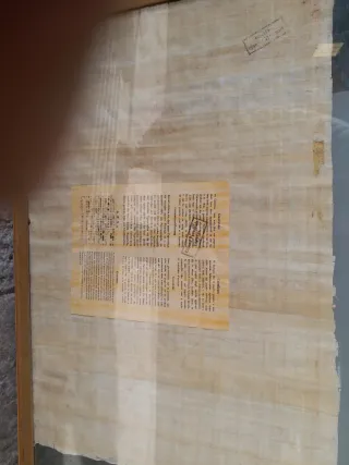 Papiro Egipcio con Certificado