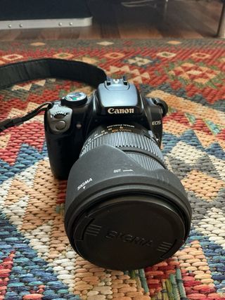 Cámara Canon EOS 1100D + Objetivo Sigma
