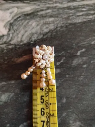 Aderezo huertana niña oro y perlas