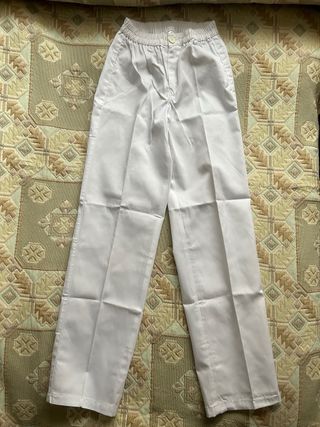 Pantalón de trabajo blanco Talla XS
