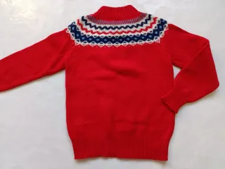 Jersey Vintage Mujer Rojo Multicolor