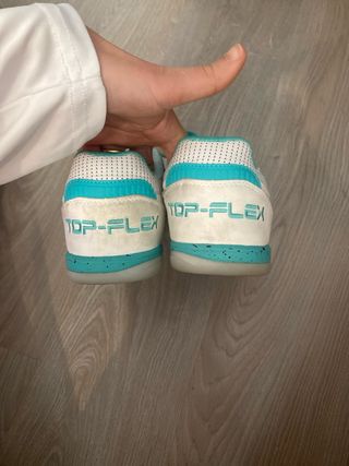 Zapatillas Joma Fútbol Sala Blancas y Turquesa