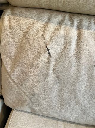 Sofá Chaise Longue 3 Plazas Piel Natural