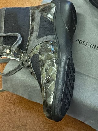 Pollini stivaletti pelle e camoscio
