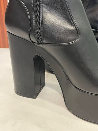 Botines Zara plataforma tacón 38