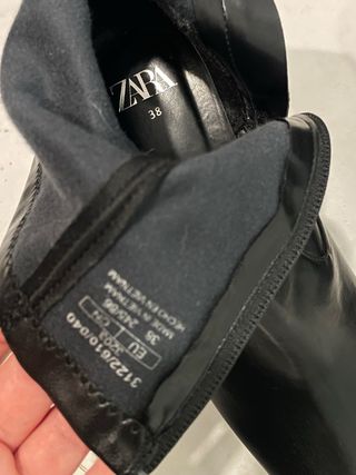 Botines Zara plataforma tacón 38