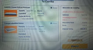 Colchón + Canapé + Cabecero + Escritorio + Muebles