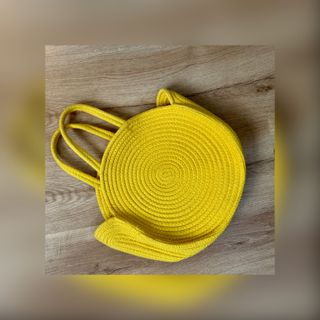 Bolso Capazo Redondo Amarillo Stradivarius