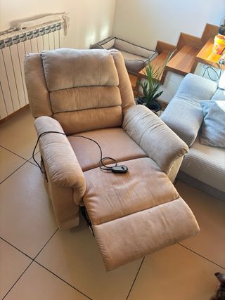 Sillón eléctrico beige