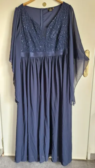 Vestido largo azul mujer xxxl