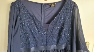 Vestido largo azul mujer xxxl