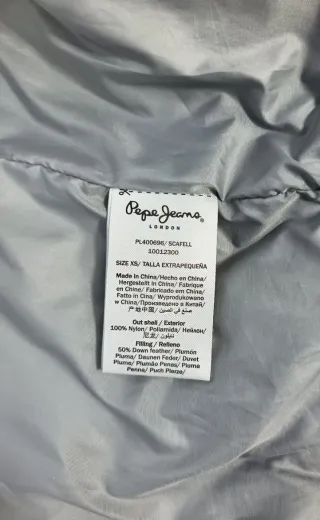 Chaqueta Plumífero Pepe Jeans Talla XS Azul