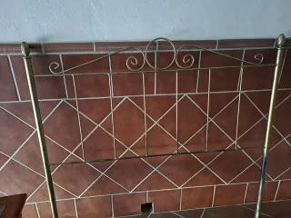 Cabecero Hierro foja dorado