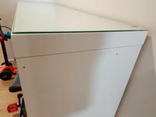 Escritorio IKEA Cristal y Madera