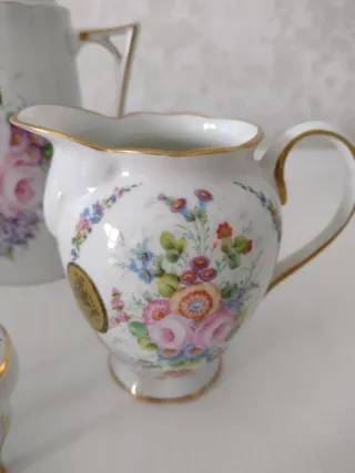 Set Limoges 4 pezzi teiera, zuccheriera, lattiera