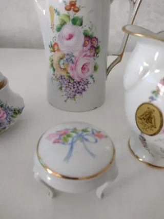 Set Limoges 4 pezzi teiera, zuccheriera, lattiera