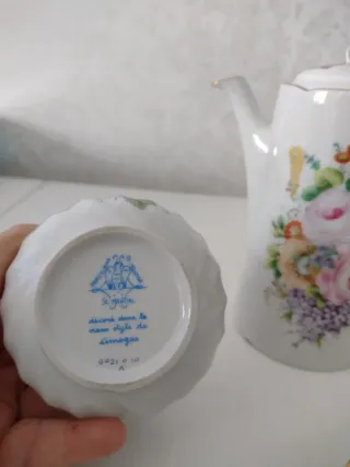 Set Limoges 4 pezzi teiera, zuccheriera, lattiera