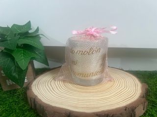 Vela de cristal personalizada Comunión