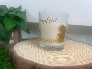 Vela de cristal personalizada Comunión