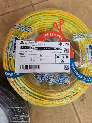 Cavo elettrico 4mm FG17-450/750V CPR