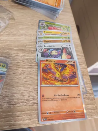 Lote Esp ETB Fuegos fantasmales abierta pokemon