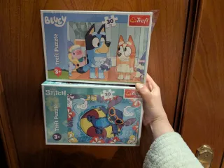 Puzzles Trefl: Stitch y Bluey (30 piezas) nuevo