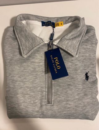 Sudadera ralph lauren gris a estrenar