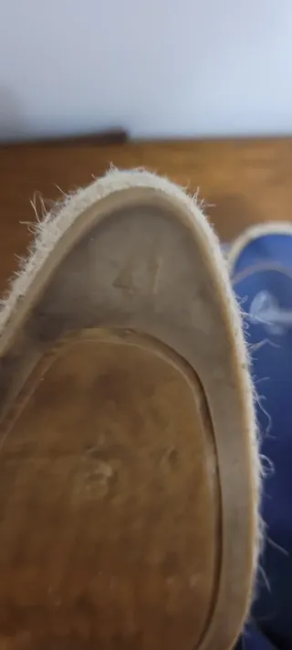 Alpargatas cuñas esparto Castañer azul Talla 41