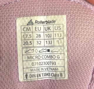 Patins en línea Rollerblade ajustables.