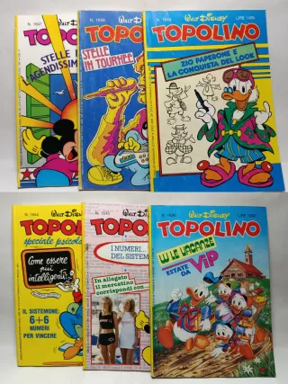 Set 30 Topolino anni 80, dal n. 1620 al n. 1639.