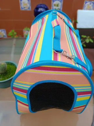 Transportín perro 55x38cm multicolor