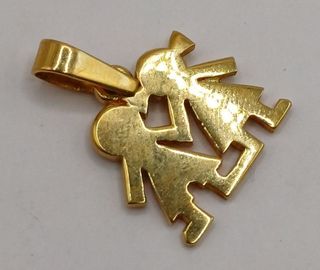 Colgante niños de oro 18k, 1,58gr. Ref. G-944.