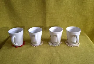 Set 4 tazze mug colazione