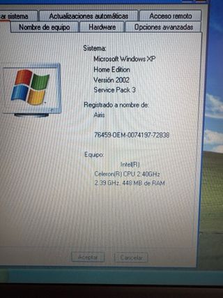 Ordenador portatil vintage Airis cargador. XP offi