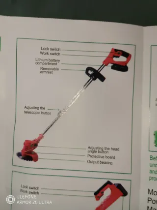 Desbrozadora a batería ligera