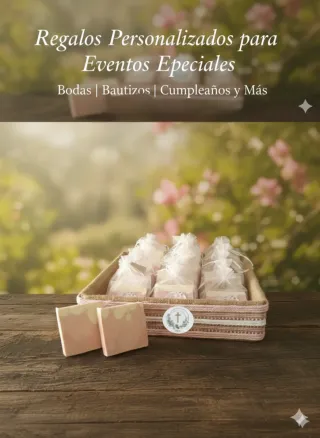 Cesta de jabones para eventos