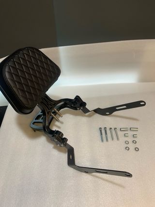 Respaldo y portaequipajes plegable moto