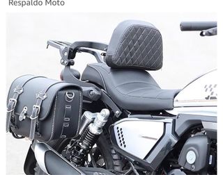 Respaldo y portaequipajes plegable moto