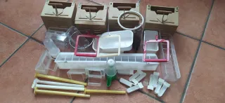 Accessori gabbie uccelli beige/trasparente