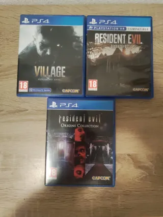 Lote 3 Juegos Resident Evil PS4