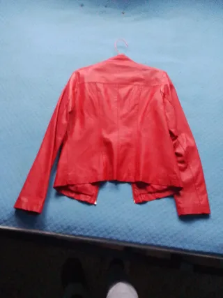 Cazadora Piel Roja Talla S