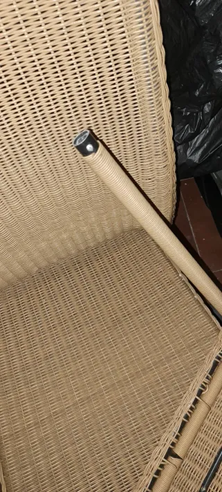 3 Sillas de jardín Cane-Line mimbre