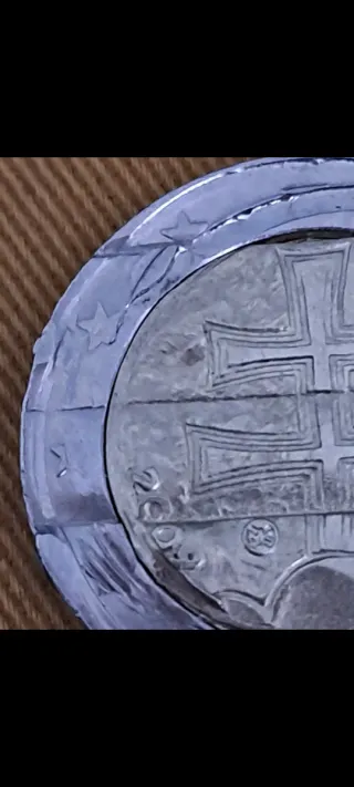 Euro con difetti di conio evidenti raro! Slovenia